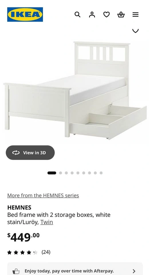 Hemnes day bed with storage drawers - photo 2