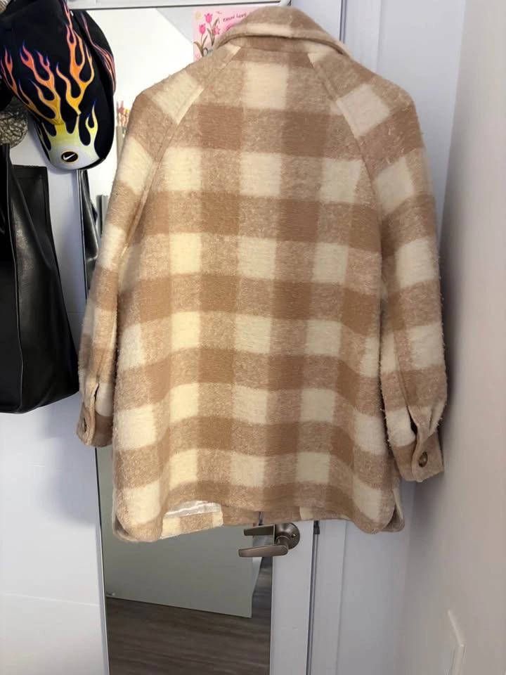 Sezane checkered coat - photo 2