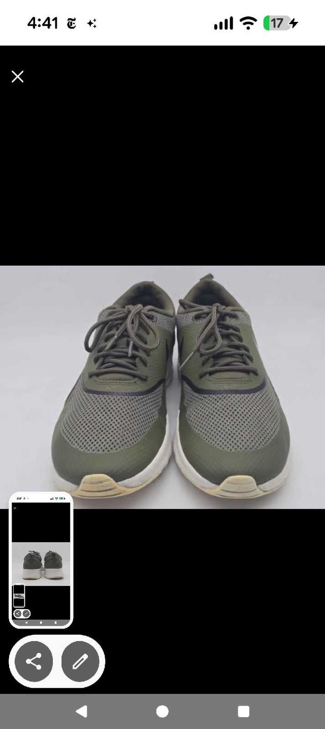 Women's Nike Air Max Thea Olive Green 7.5