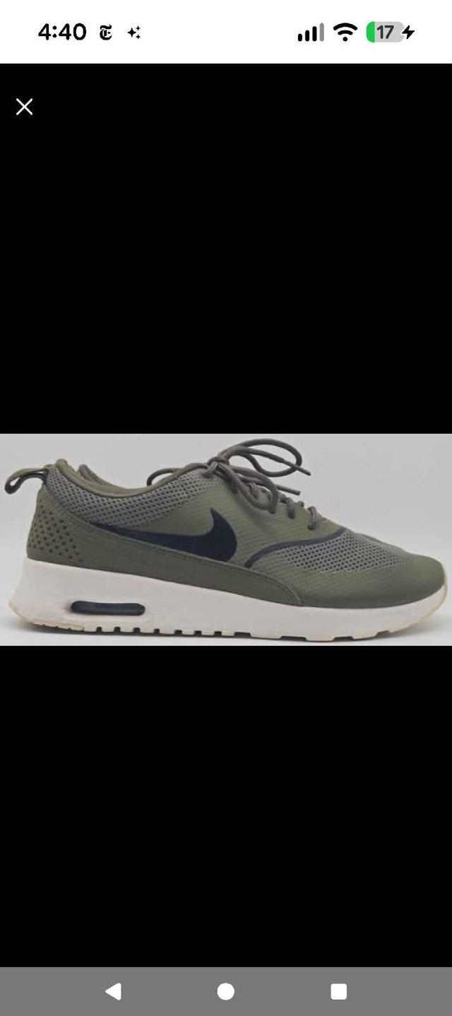 Women's Nike Air Max Thea Olive Green 7.5 - photo 2