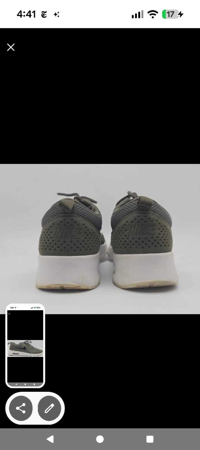 Women's Nike Air Max Thea Olive Green 7.5 - photo 3