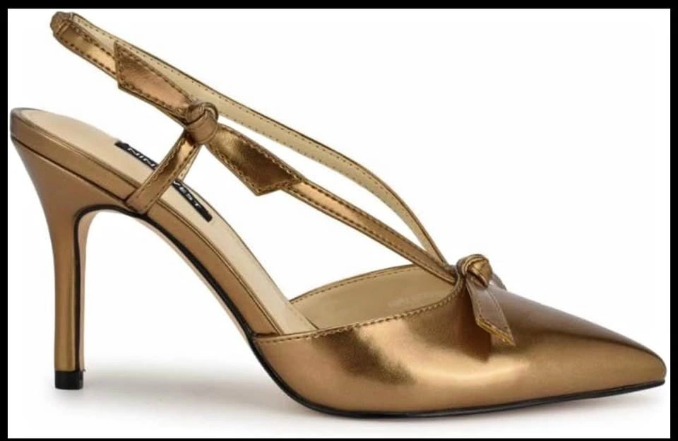 Nine West Gold Heels - Size 6.5M
