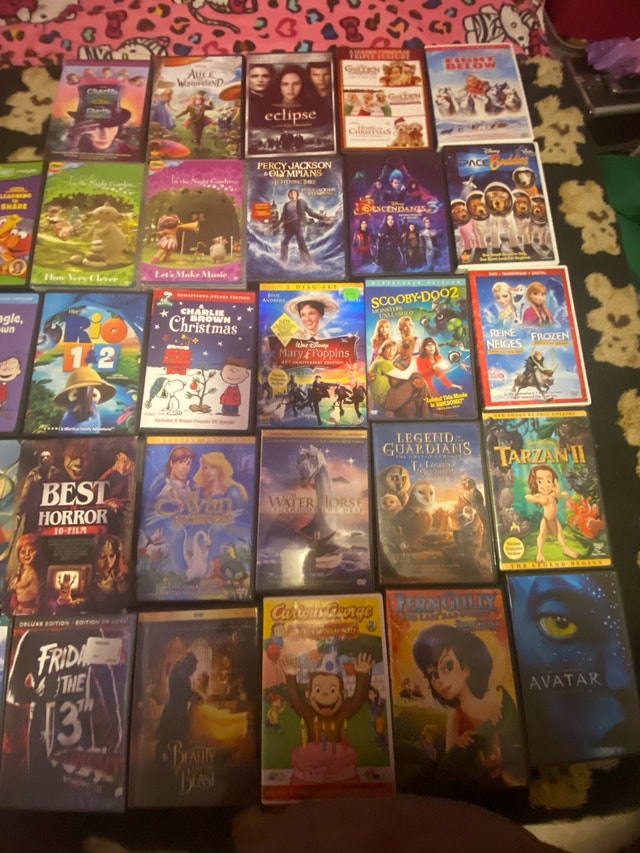 Kids/Adult Movies - 10 each or 85 for all