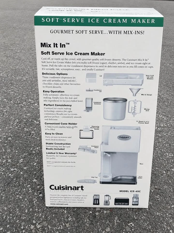 Cuisinart Ice Cream Maker - photo 2
