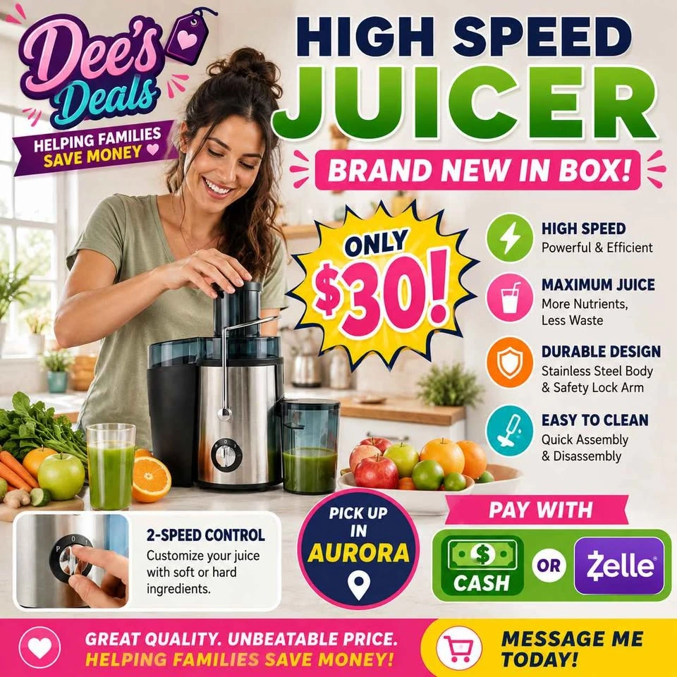 High Speed Juicer BRAND NEW IN BOX ONLY $30 - photo 2