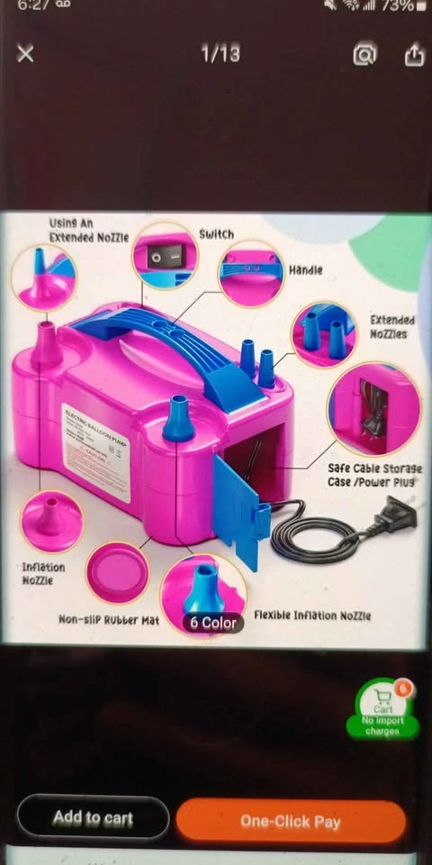 Super fast Balloon inflator BRAND NEW IN BOX ONLY $13 - photo 3