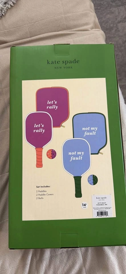 Kate Spade "Rally" Pickleball Set – Brand New - photo 2