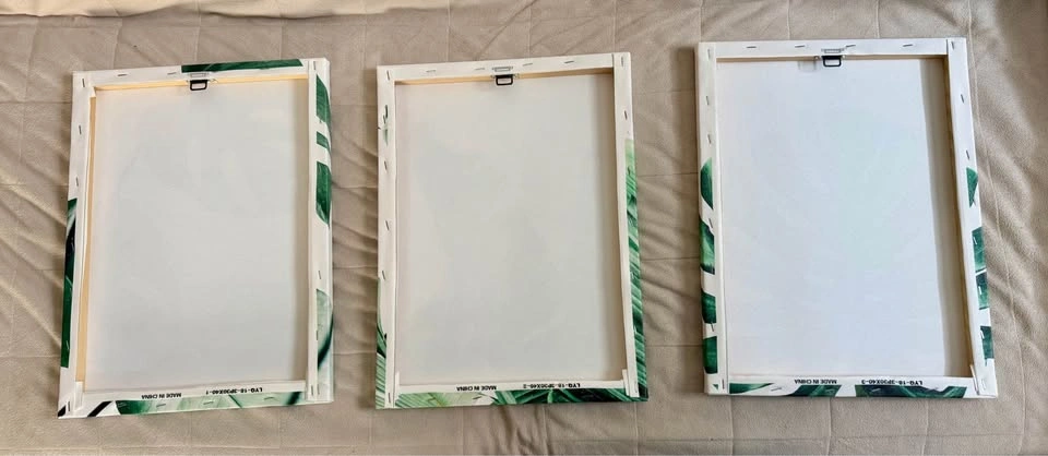 Modern Tropical Canvas Wall Art Set – Set of 3 - photo 2