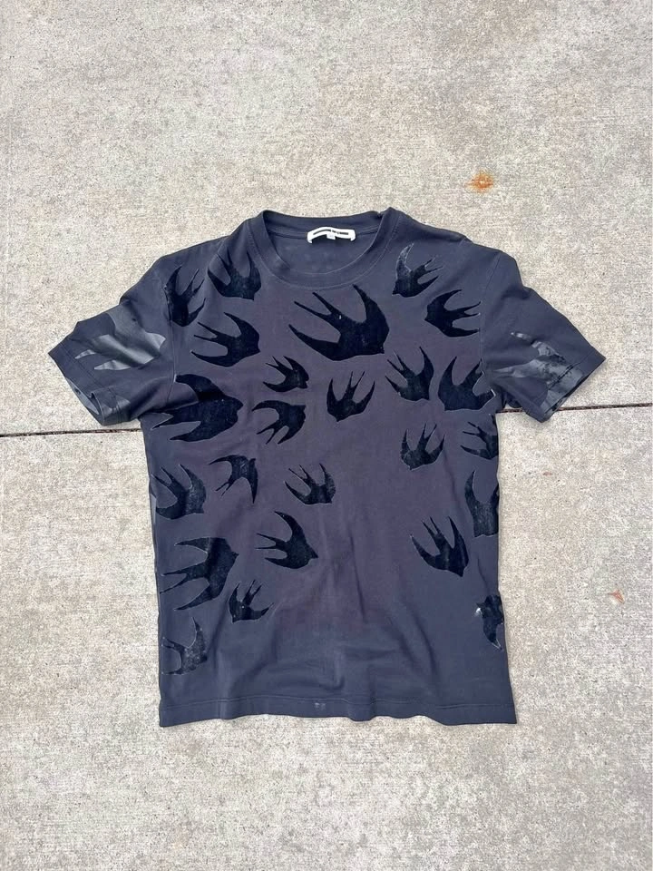 Alexander McQueen Swallow print