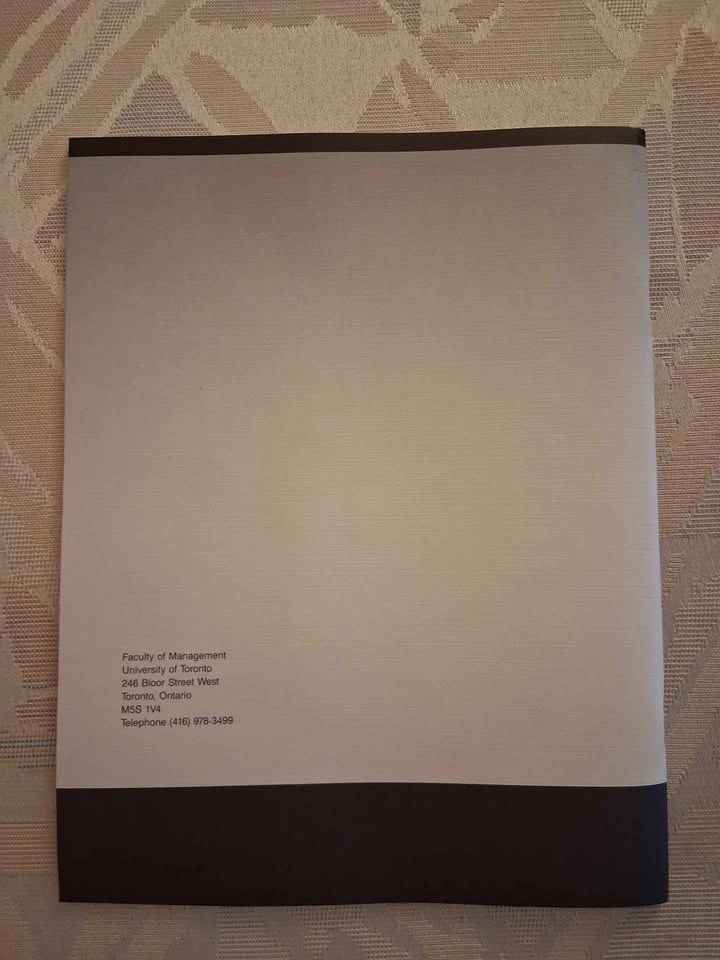 Vintage 1989/90 University of Toronto MBA Calendar - photo 4