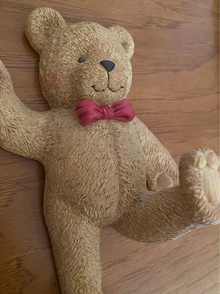 Vintage Home Interiors Teddy Bear Wall Hooks - photo 5