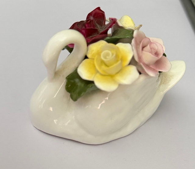 Swan Figurine Hand made china