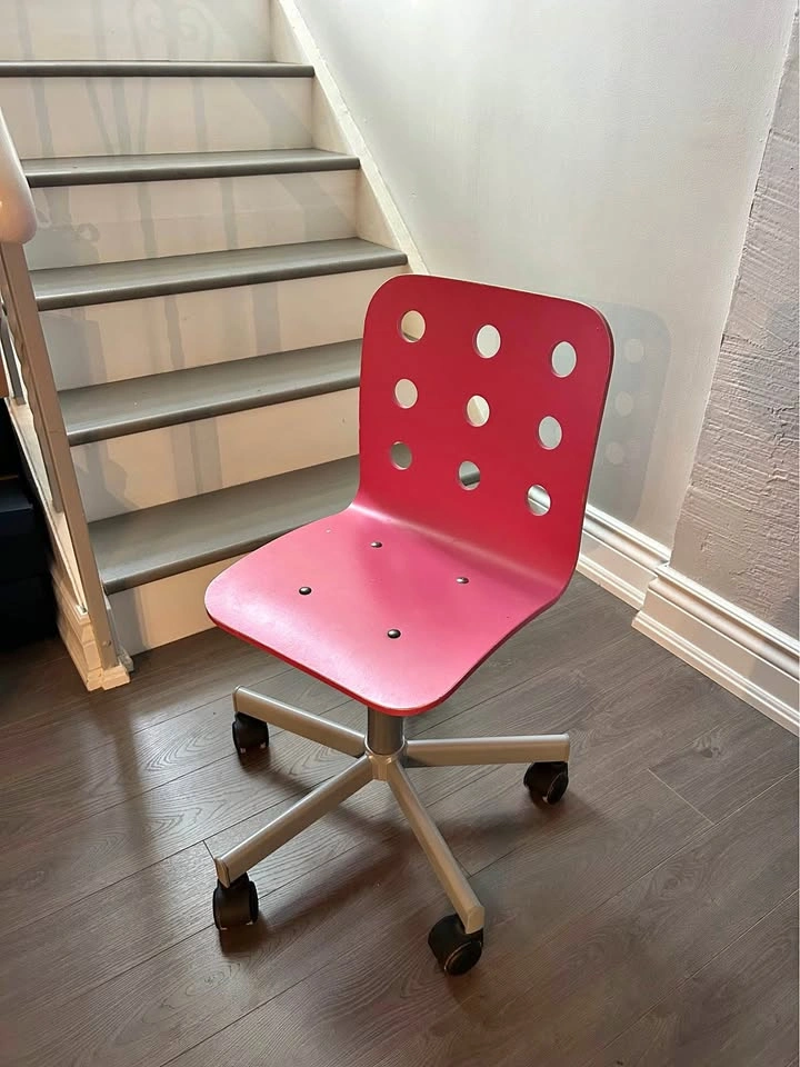 Pink IKEA Desk Chair