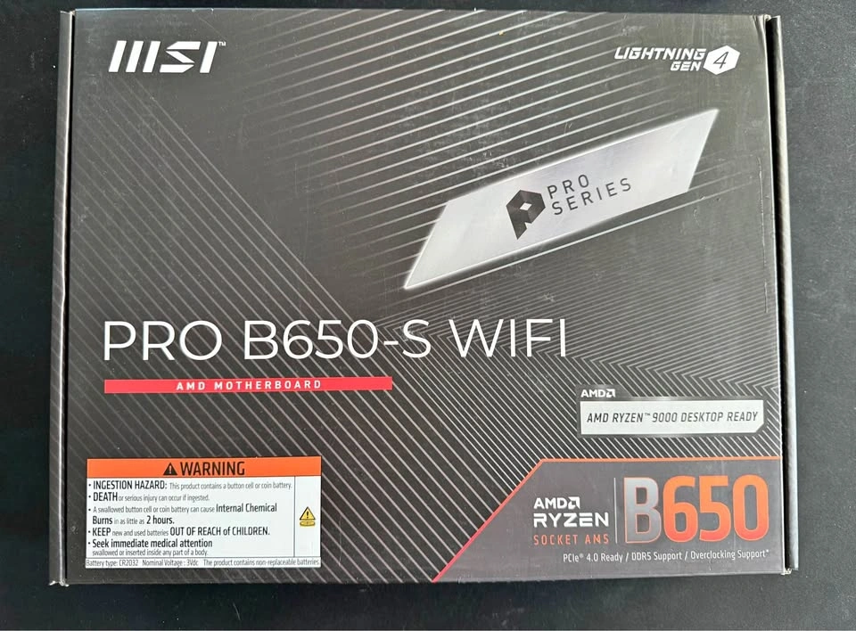 MSI Pro B650-S Wifi AM5 ATX Motherboard