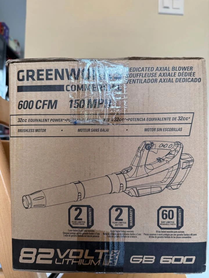 Greenworks Commercial 82V Axial Blower - SEALED - photo 3