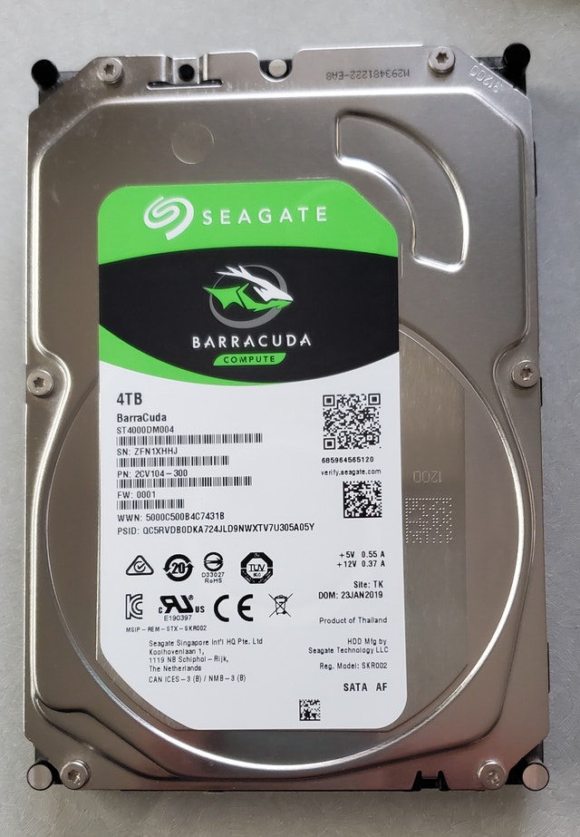 SEAGATE 4TB HDD - USED - VERY GOOD