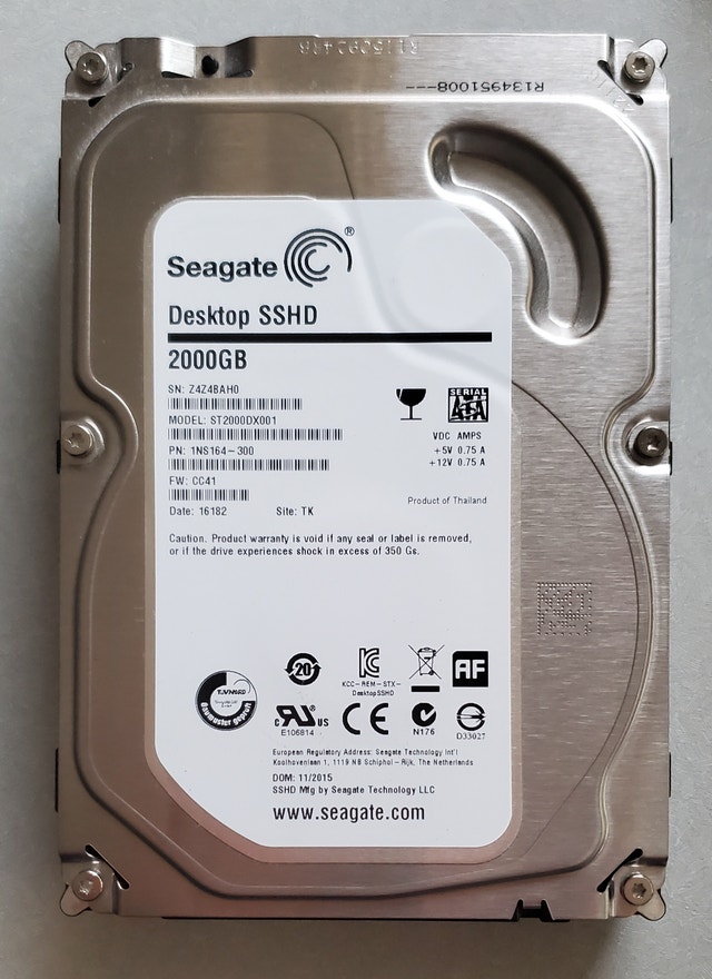 SEAGATE 2TB HDD - USED - VERY GOOD