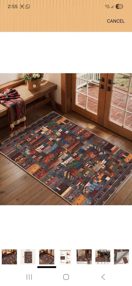 2x5 Vintage Runner Rug for Hallway - photo 4