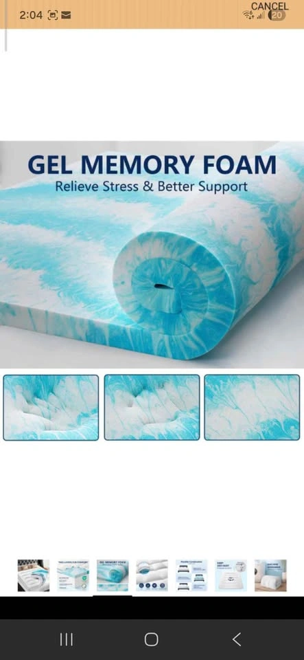 Dual Layer Memory Foam Mattress Topper - photo 3