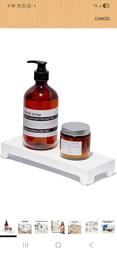 Fast Drying Stone Sink Organizer Tray - photo 2