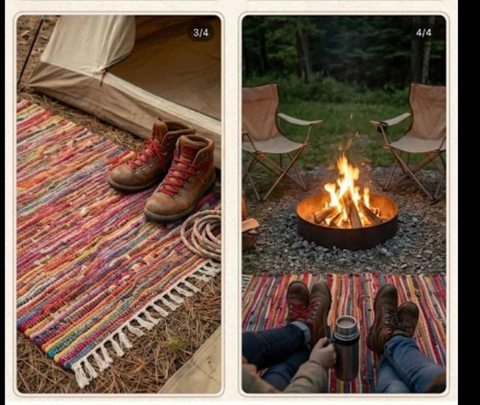 6x4 Boho Vibe Colorful Rug - photo 2