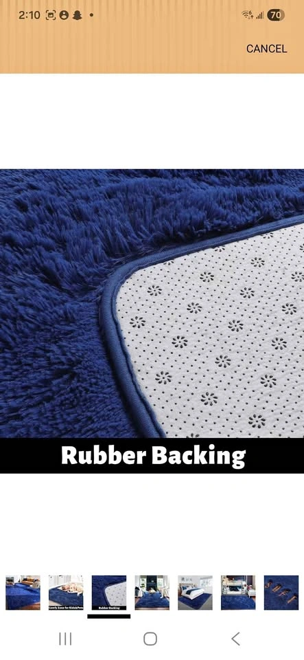 7*10 Shaggy Area Rug - New