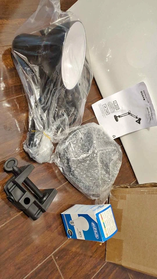 New Black LED Desk Lamp Clamp Swing Arm