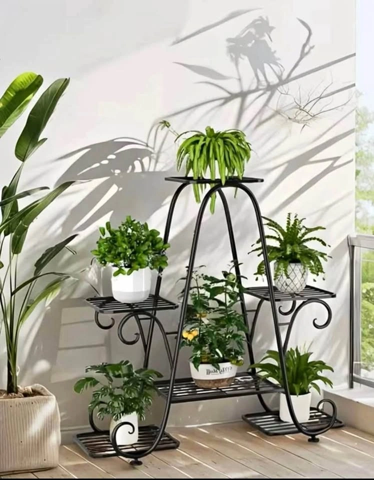 Black Tiered Plant Stand