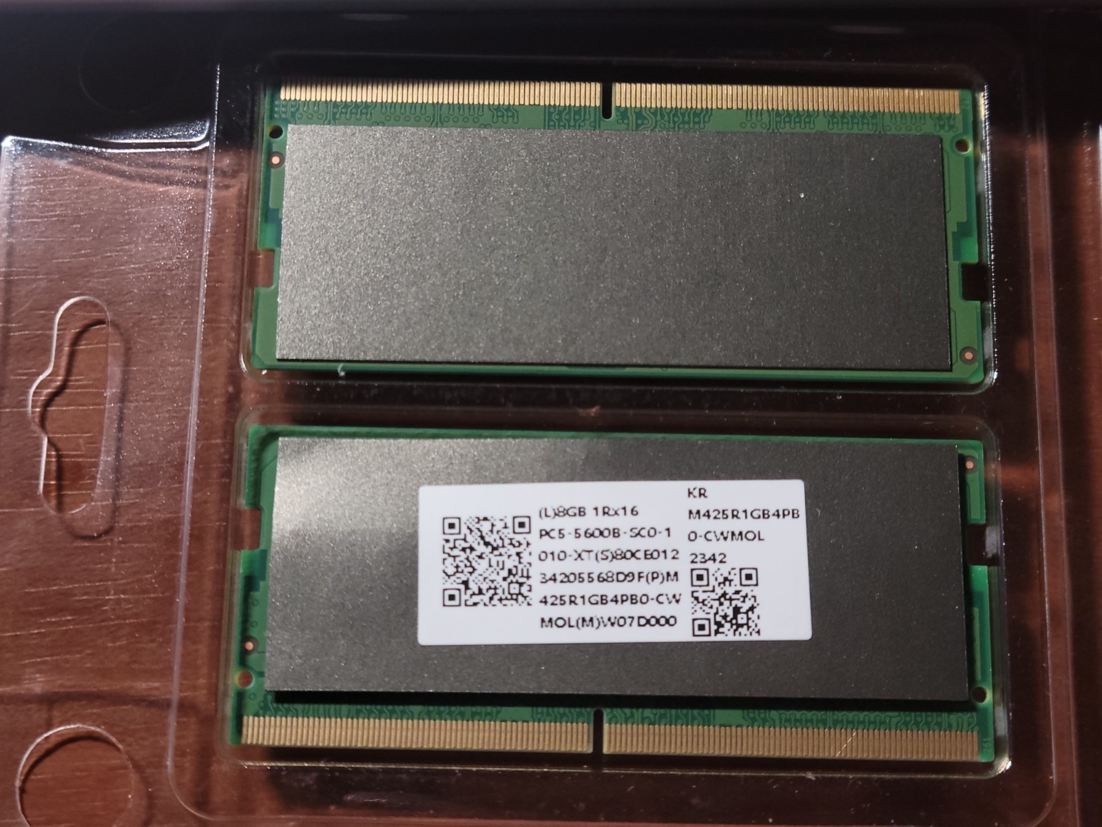 16GB (2x8GB) DDR5 5600MHz SODIMM Laptop Memory Kit - photo 2