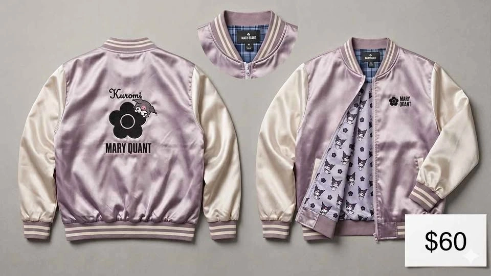 [Rare] Mary Quant x Kuromi Bomber Jacket - Size M