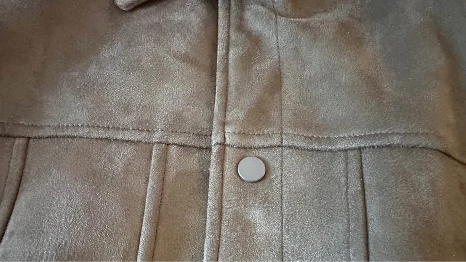 Zara Men's Olive Green Suede-Like Bomber Jacket - photo 4