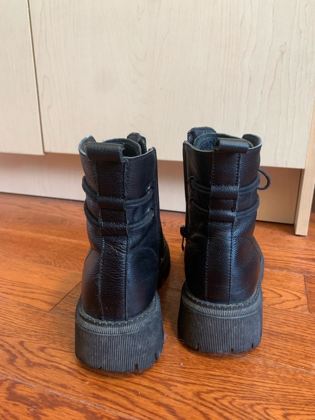 Women’s Fleece-Lined Combat Boots (Lychee Pattern Leather) - photo 4