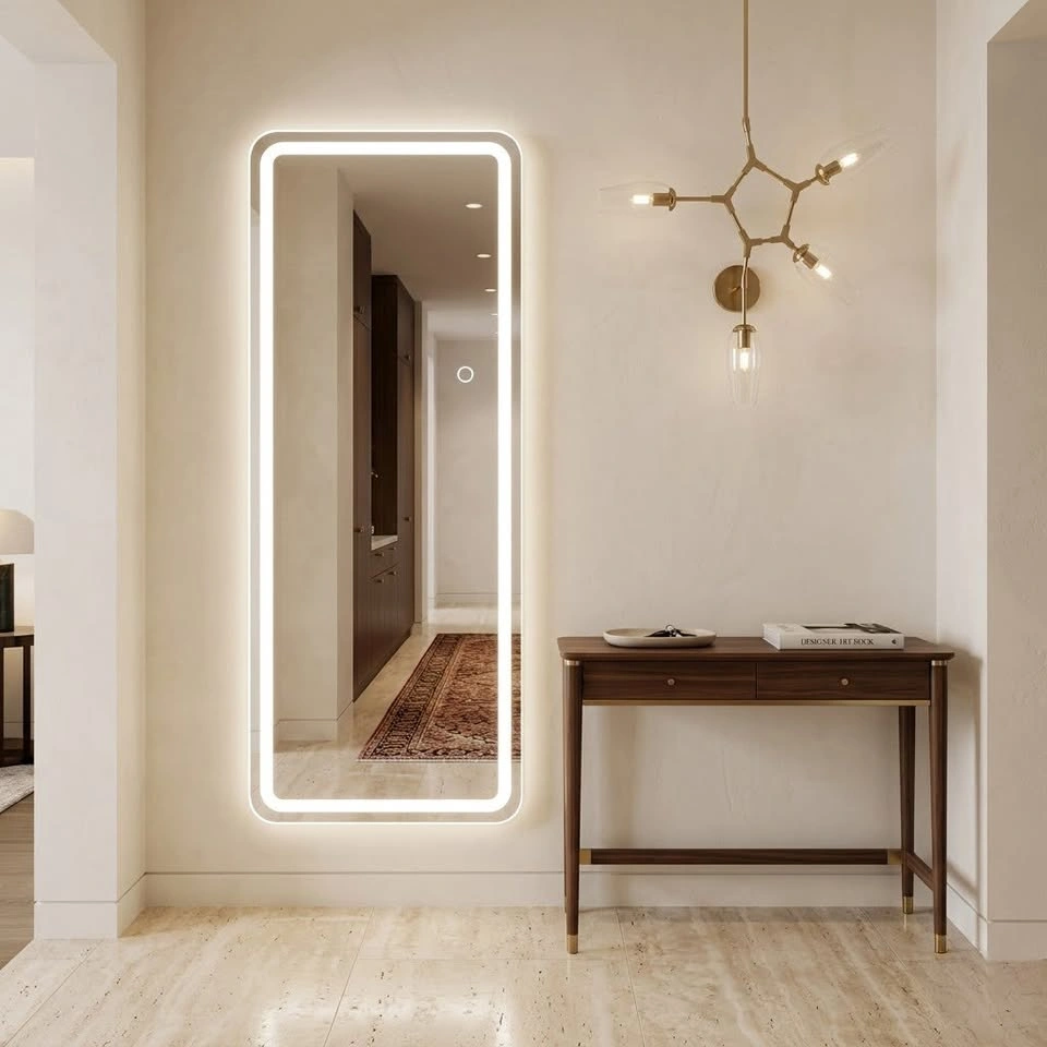 LED Full-Length Floor Mirror - 3 Color Lighting $160 - photo 2