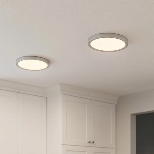 Modern Ultra-Slim Round LED Flush Mount Ceiling Light - photo 2