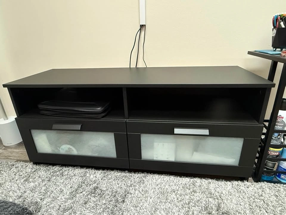 IKEA BRIMNES TV Stand – Black | Like New - photo 2