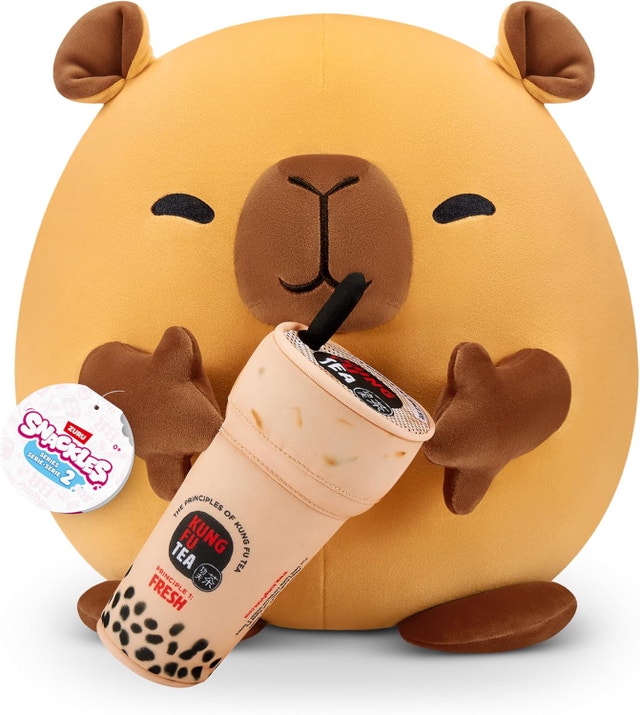 NEW Snackles Series 2 Capybara & Boba 16 Inch Plush