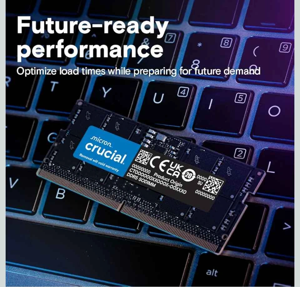 Crucial 32GB DDR5 Laptop RAM 5600MHz – Brand New - photo 4