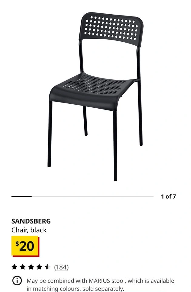 Ikea Black Chairs - photo 2