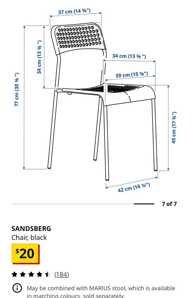 Ikea Black Chairs - photo 3