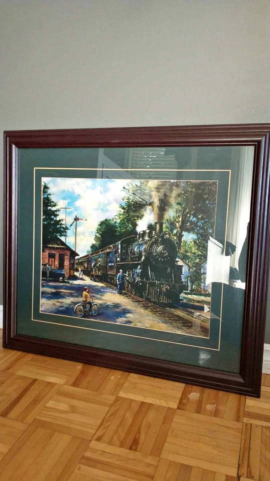 Train Station Painting