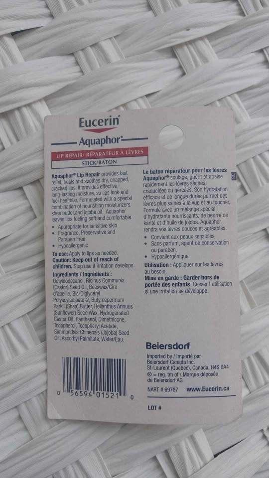 Eucerin Aquaphor Lip Repair Stick - photo 2