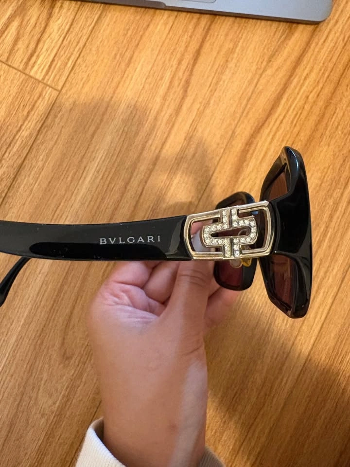 BVLGARI Sunglasses 8020 B 501 87 57-16 125 Black Silver Rhinesto - photo 2