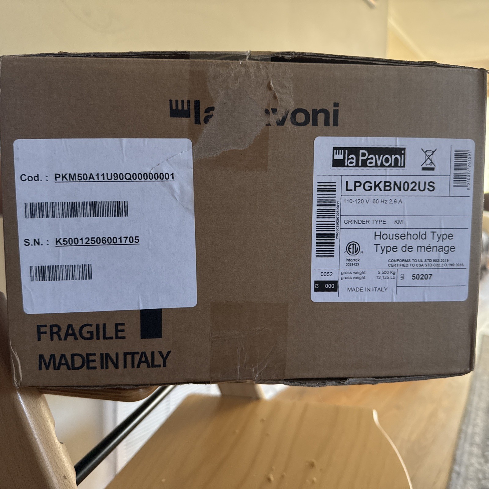 La Pavoni Kube Mill Black – LPGKBN02US (BNIB) - photo 3