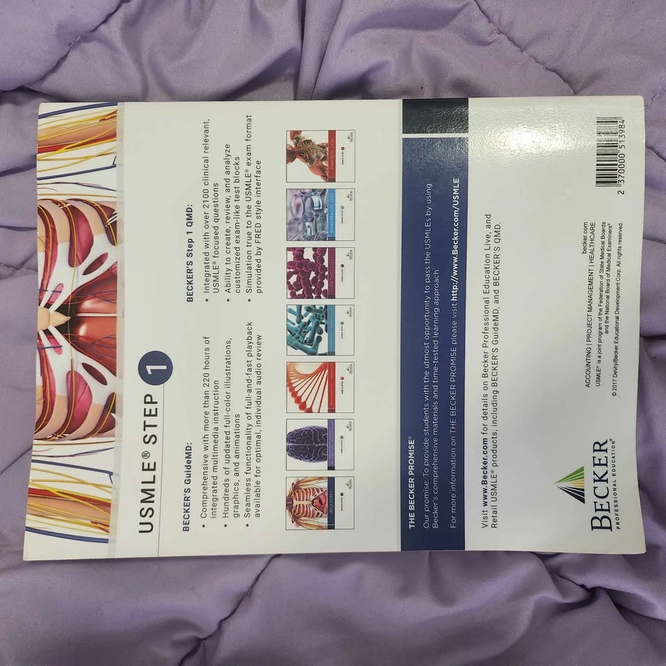 Becker Anatomy USMLE Step 1 Study Book Paperback - photo 2
