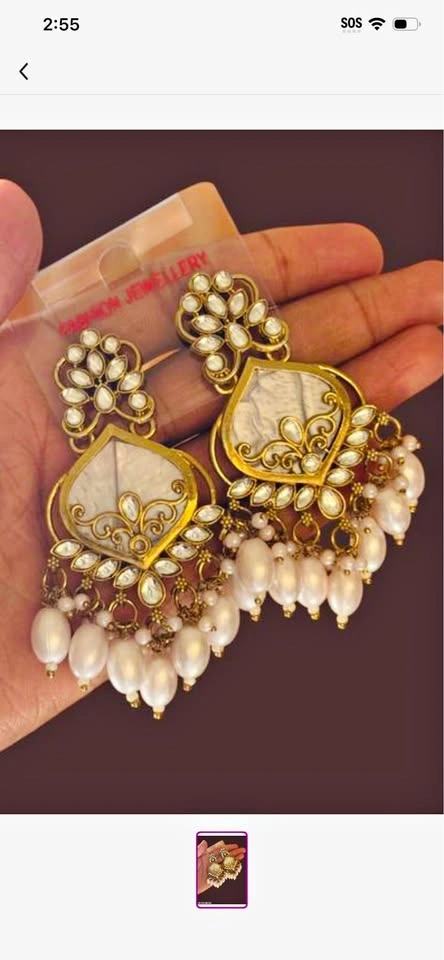 Beautiful 😍 kundan earrings new