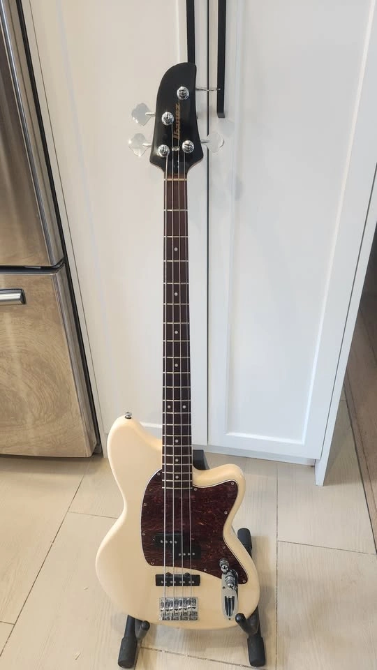 $400 Ibanez Talman PJ Electric Bass - Mint Green - Ivory - photo 2