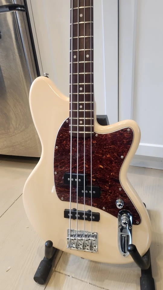 $400 Ibanez Talman PJ Electric Bass - Mint Green - Ivory - photo 3