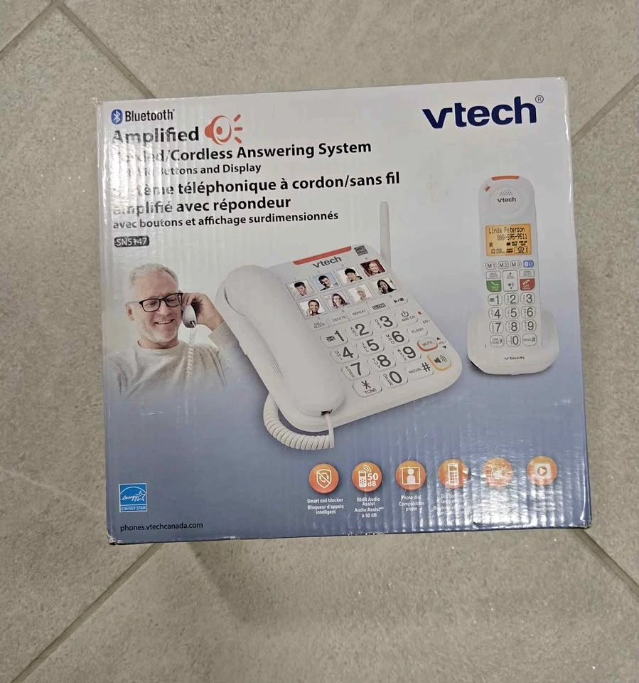 VTech SN5147 Amplified Corded/Cordless Senior Phone