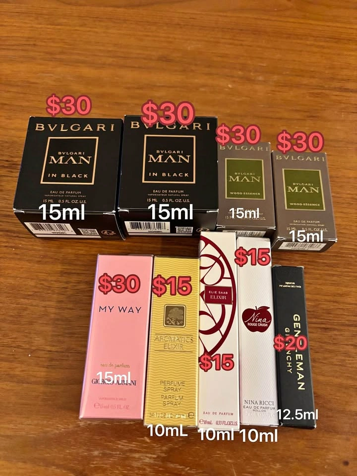 Perfume Travel Size 10-15ml (Price on Pic)