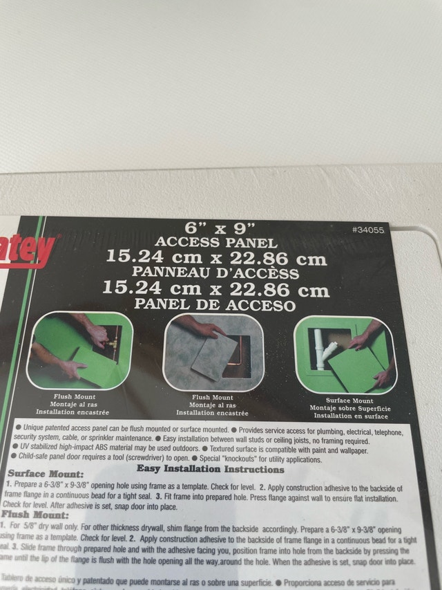 New Oatey 6" x 9" Access Panel - photo 2